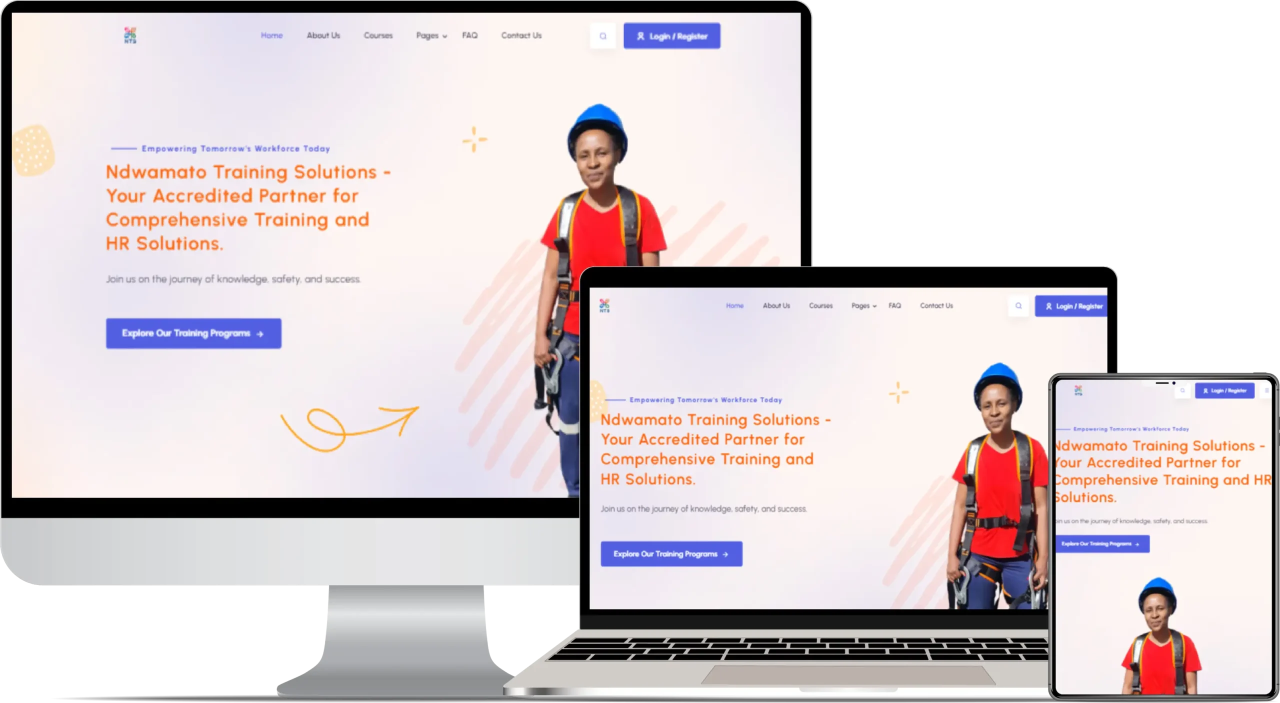 Website for Ndwamato Training Solutions